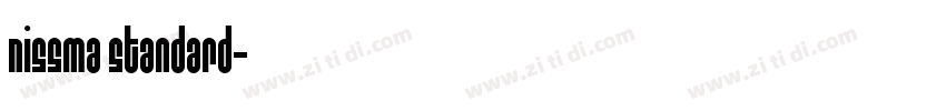 Nissma Standard字体转换
